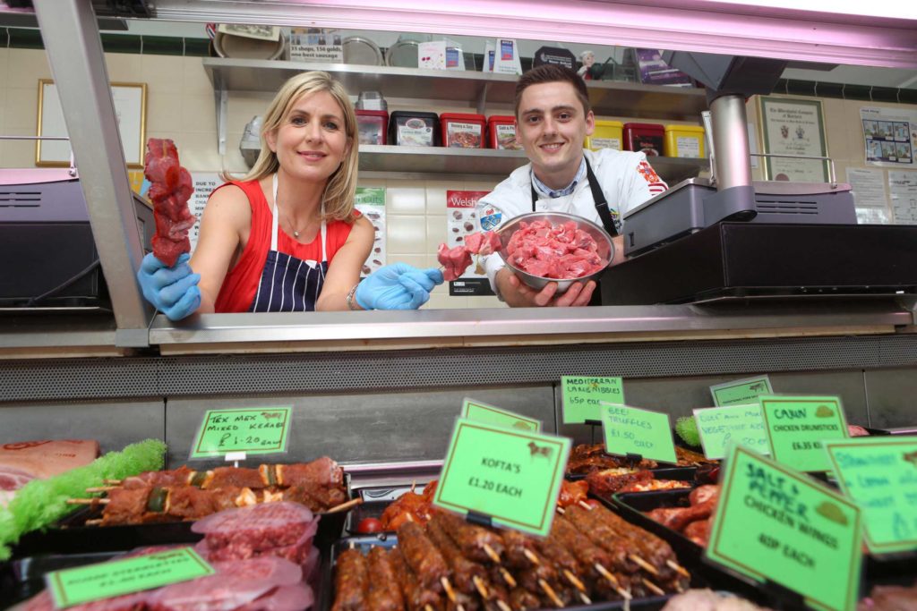 Broadcaster Sian tries her hand at butchery to promote VQ Day