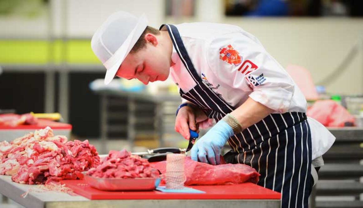 Welsh Butcher Wins WorldSkills Butchery Competition Organised by Cambrian Training Company