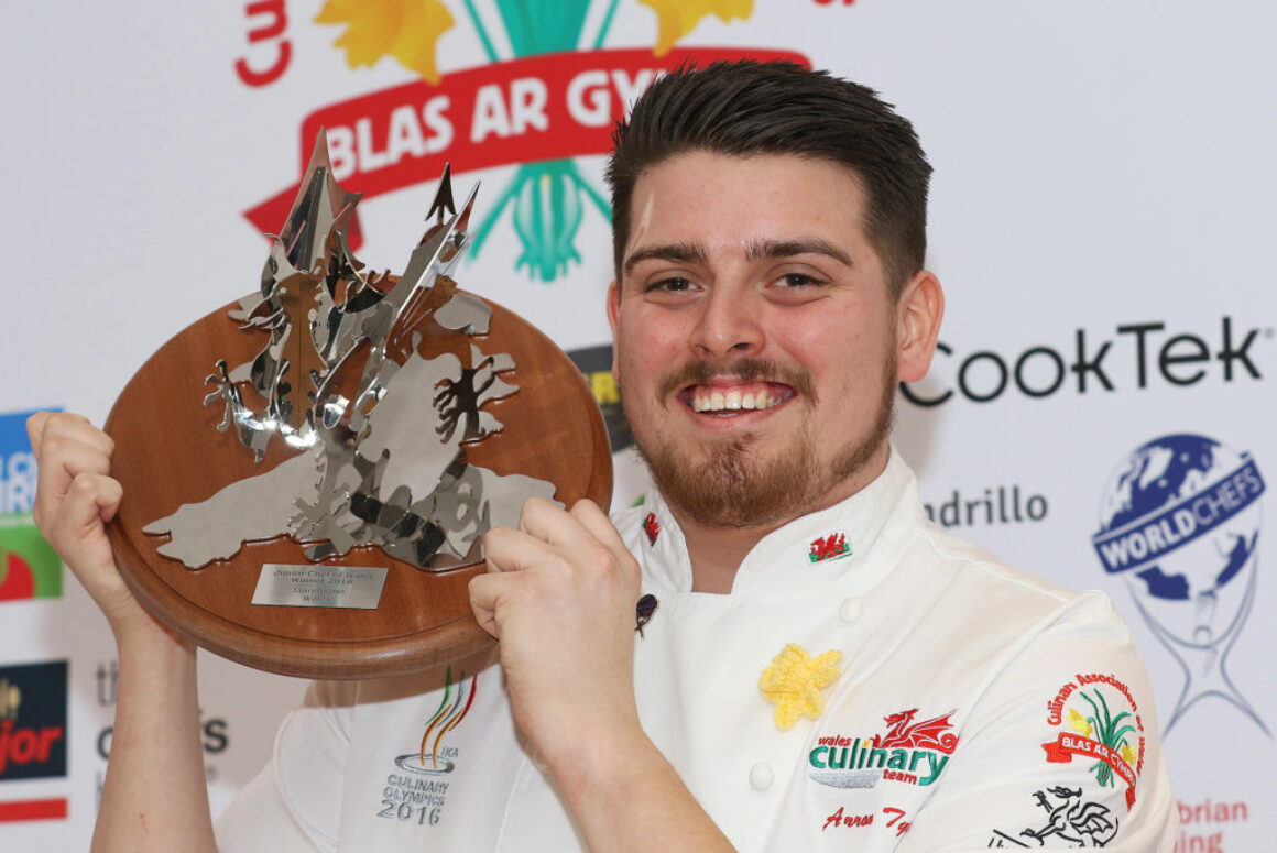 Arron Celebrates Junior Chef of Wales Victory