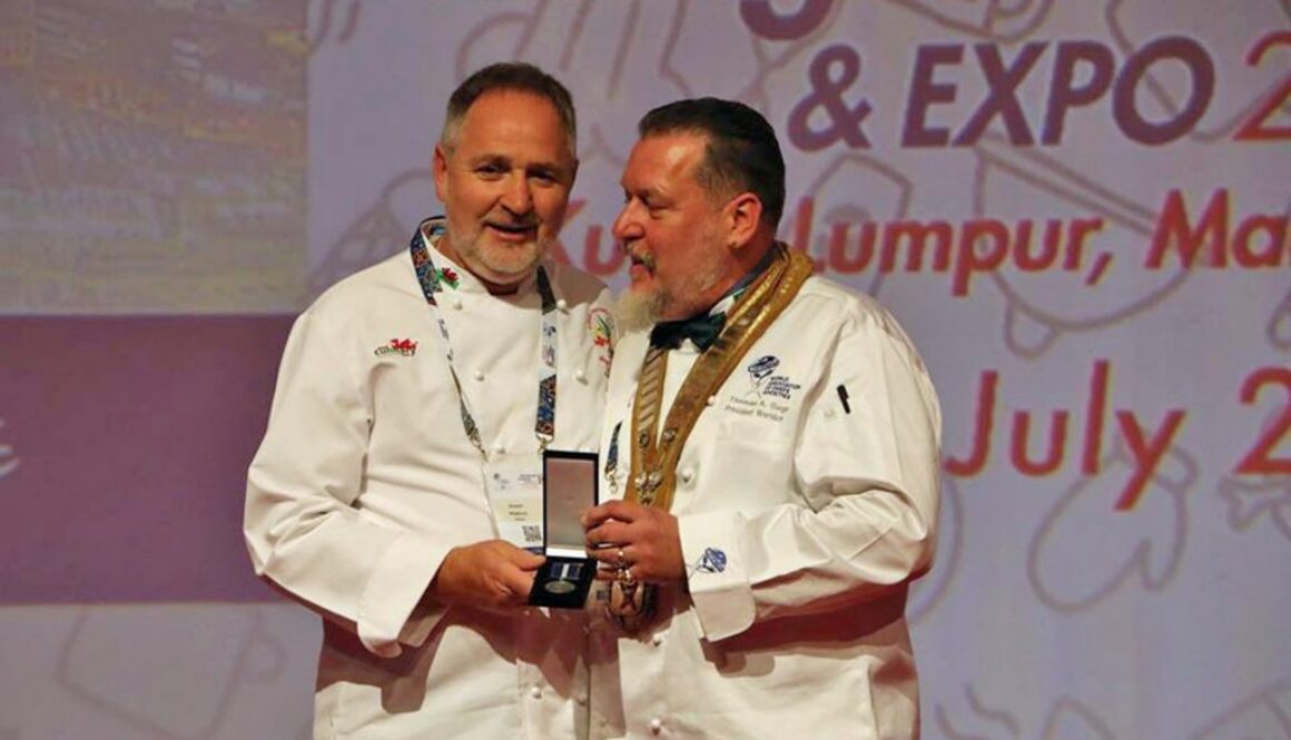 Culinary Association of Wales Leader Given Medal at Worldchefs Congress
