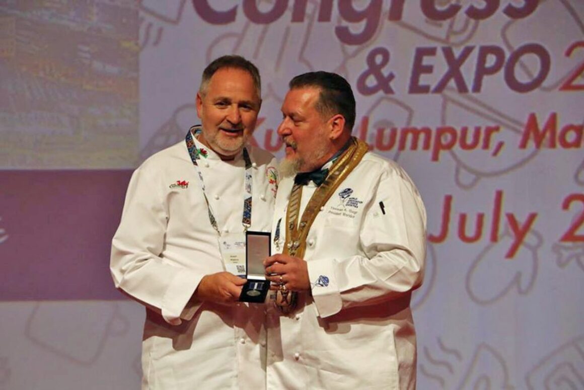 Culinary Association of Wales Leader Given Medal at Worldchefs Congress