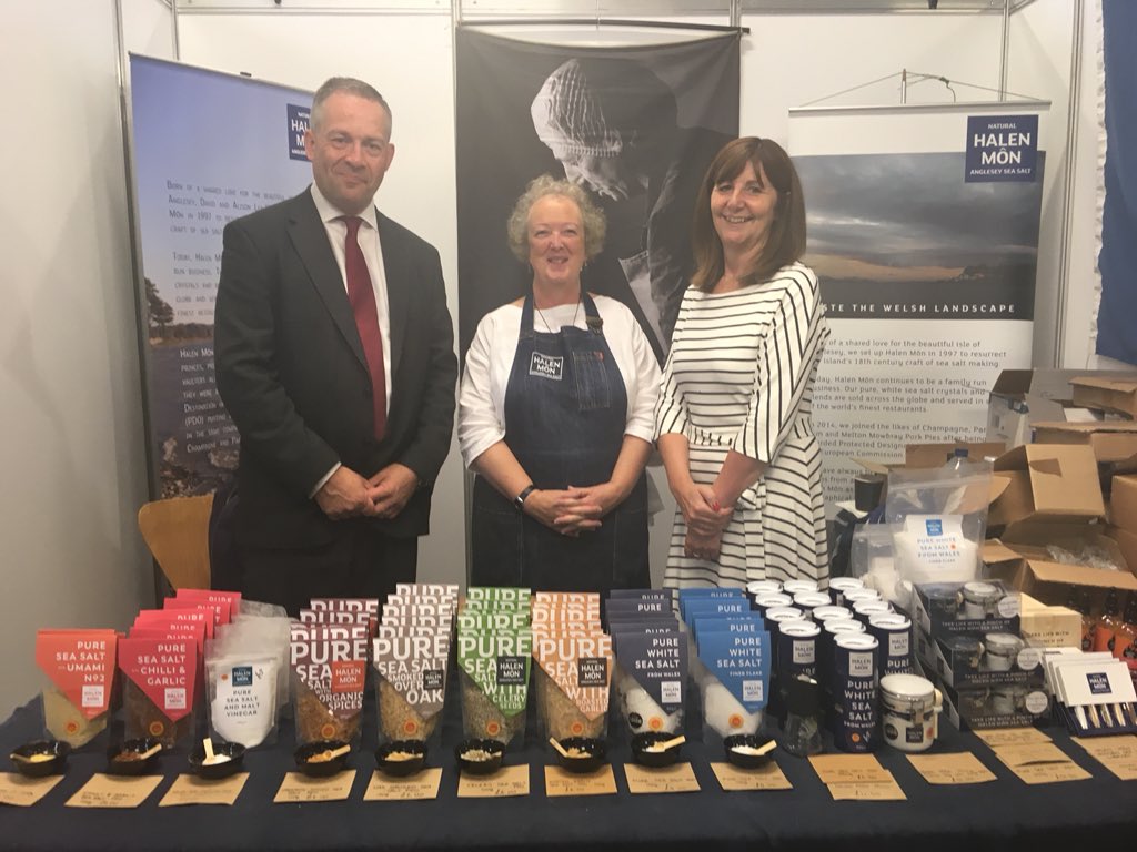Food and Drink Wales for the industry board with Andy Richardson (chair) Alison Lea Wilson (board member) & Lesley Griffiths Cabinet Secretary for Energy, Planning and Rural Affairs.