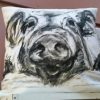 More than just crafters setting up craft fairs - Pig cushion