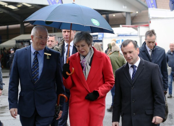 Thereasa May at the Royal Welsh Winter Fair