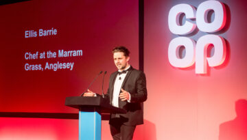 coop welsh supplier awards and judge chef ellisd barry from marram grass anglesey