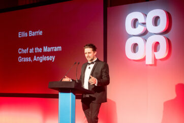 coop welsh supplier awards and judge chef ellisd barry from marram grass anglesey