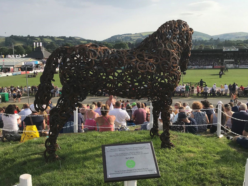Fire and Passion, a Welsh Cob Stallion Sculpture