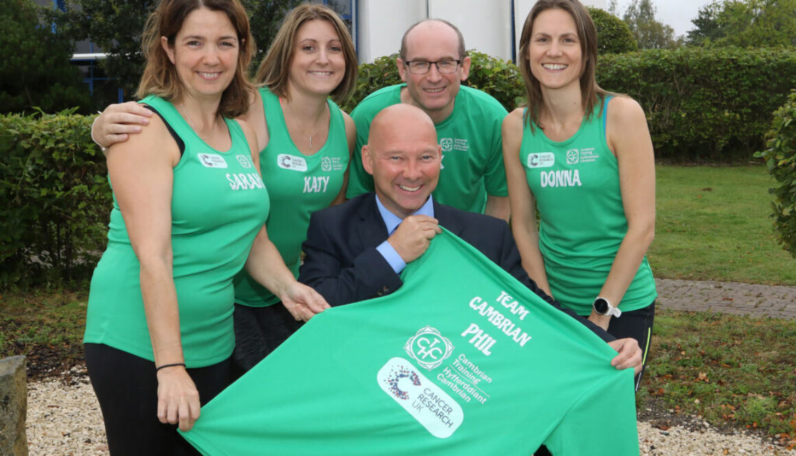 Cambrian Training Staff Clock up 1,125 Miles for Cancer Research