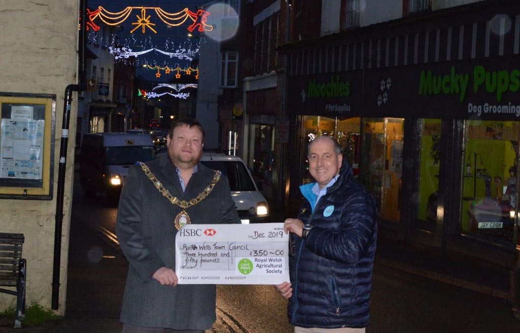 Royal Welsh Agricultural Society Sponsor Builth Wells Christmas Lights