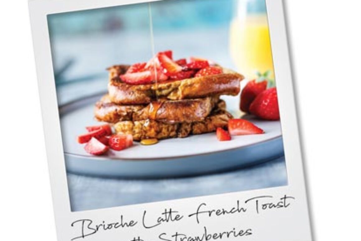 Brioche Latte French Toast with Strawberries