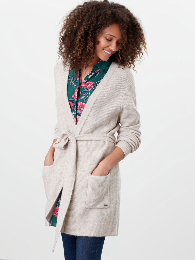 Alba Knitted Cardigan with Belt from Joules