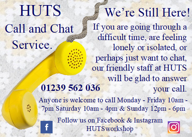 HUTS (Help Us to Survive), a therapeutic crafting workshop