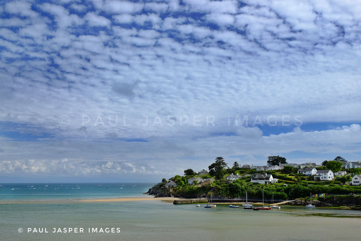 Abersoch with a beautiful May sky above.