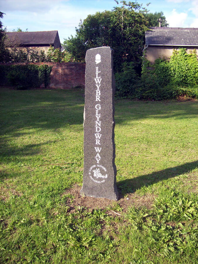 End Of Owain Glendwr Way, Welshpool
