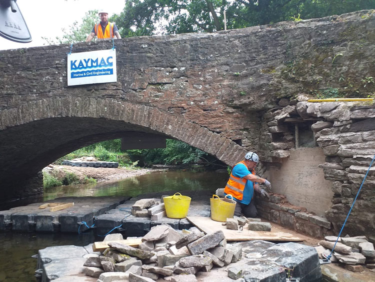 Repairs to a Grade II listed Powys bridge wins national eBridges award
