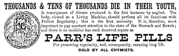Parrs Life Pills - 1845