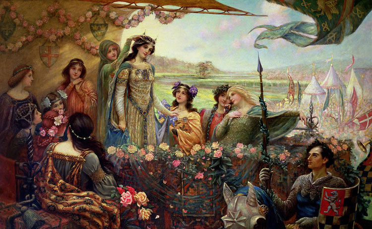 Lancelot and Guinevere by Herbert James Draper Lancelot and Guinevere by Herbert James Draper