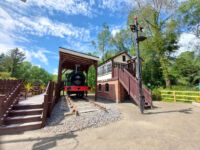 Old Steam Train and Signal Box