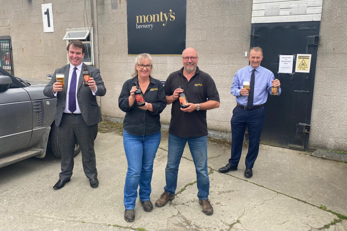 Secretary of State Visits Monty’s Brewery