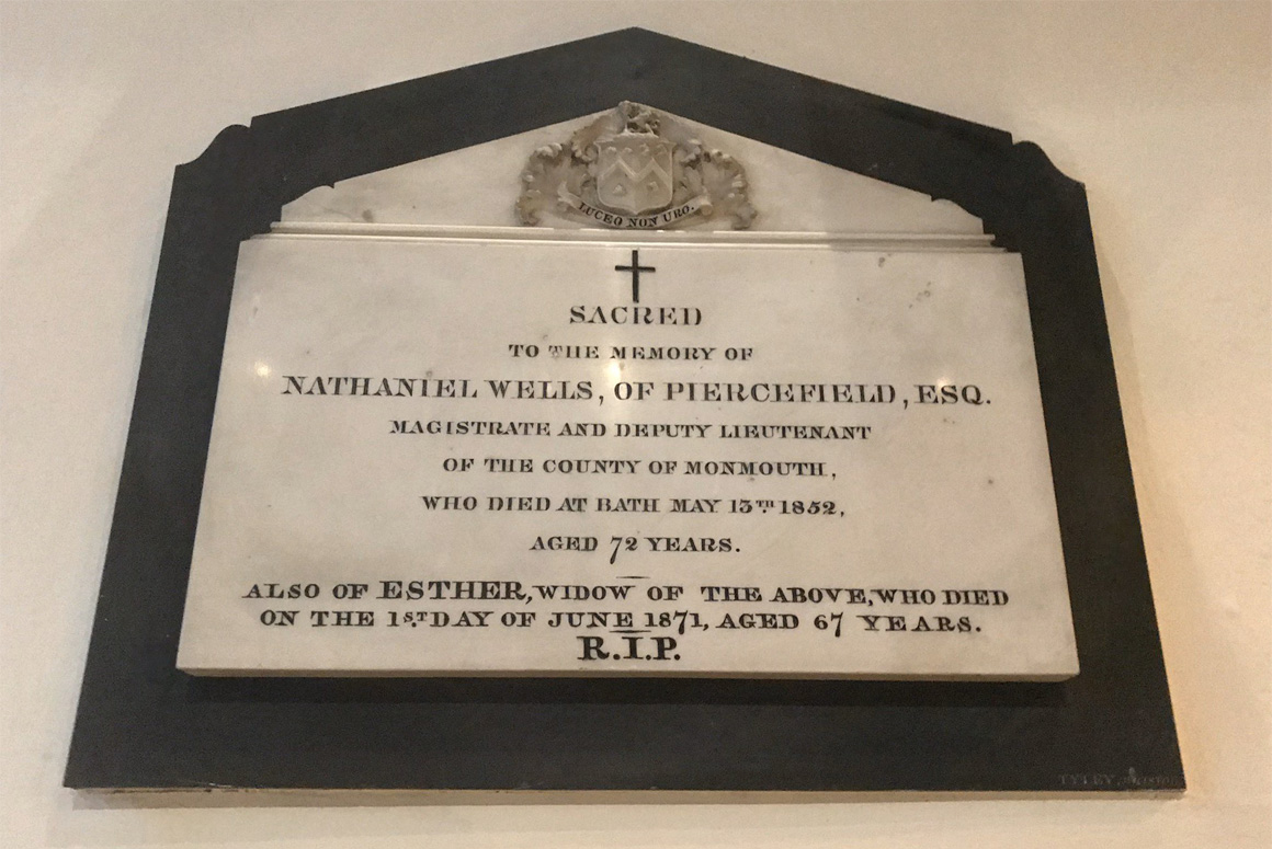 Nathaniel Wells Memorial - Source Nathaniel Wells Memorial