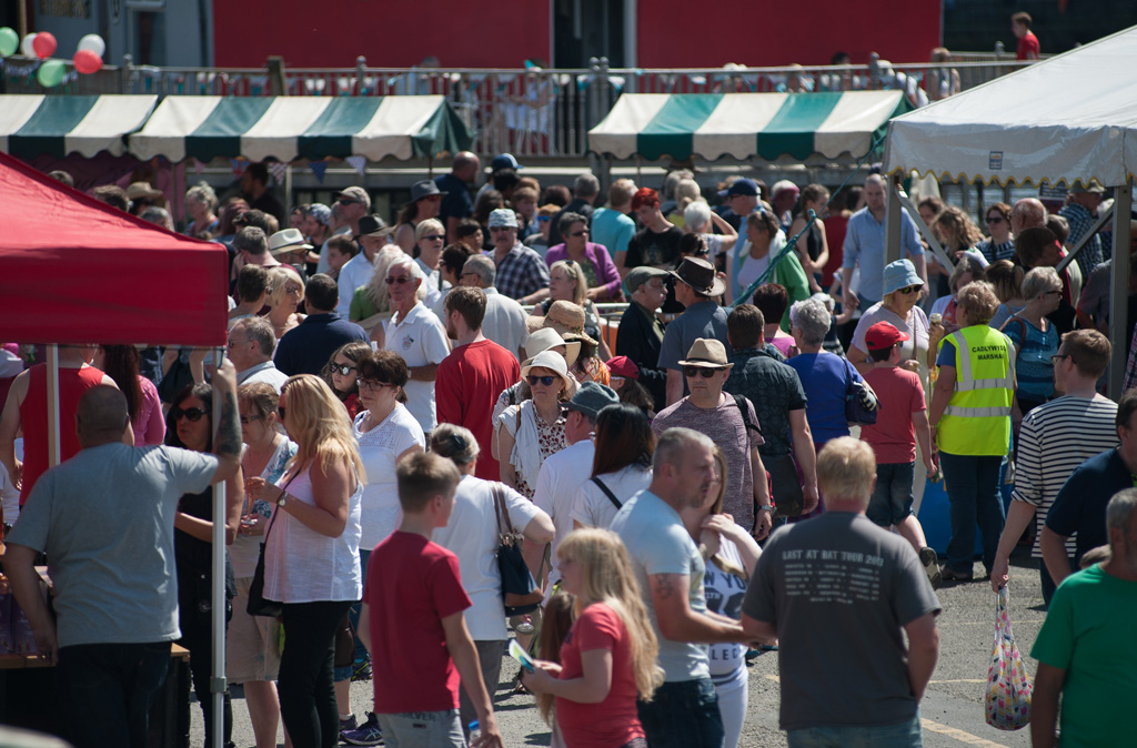 Cardigan River & Food Festival Crowd