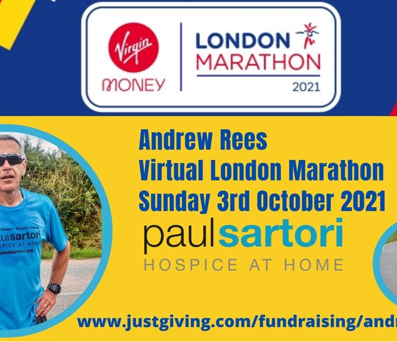 paul sartori charity virtual london marathon donations banner