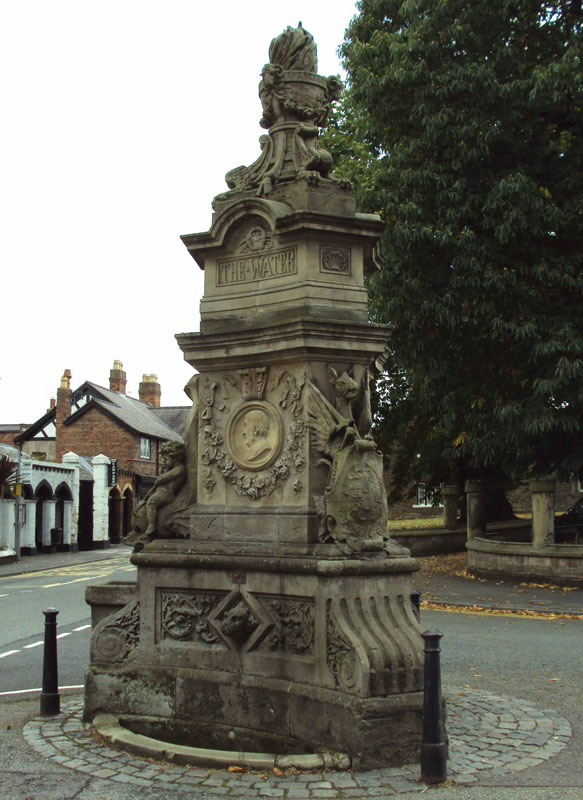 Gladstone monument in main street, Hawarden Gladstone monument in main street, Hawarden