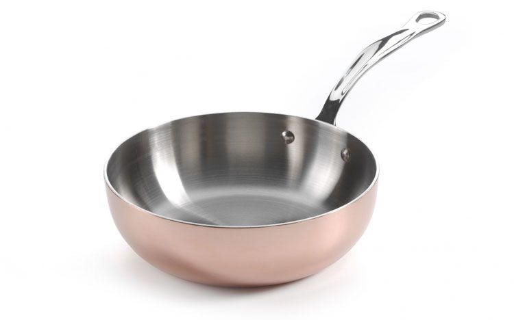 26cm Copper Induction Chefs Pan from Samuel Groves