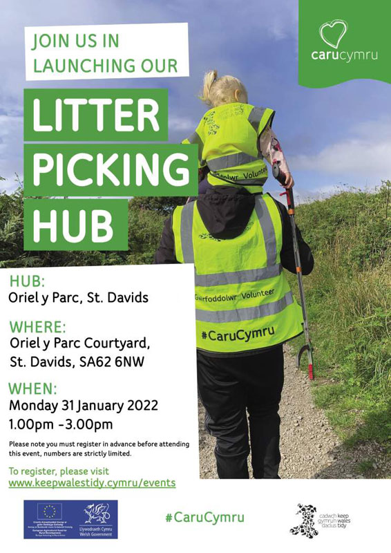 New Litter Picking Hub to Launch at Oriel y Parc Welsh Country