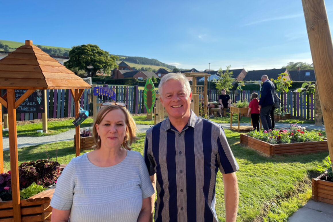 Powys Nature Partnership Helps Create Community Sensory Garden