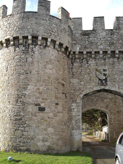 Gated Entrance to Gwrych Castle