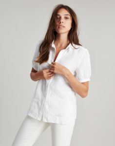 Eliza Short Sleeve Linen Shirt from Joules