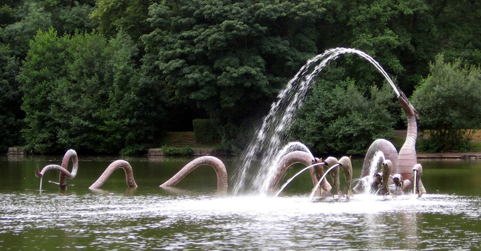 Dragon Sculpture - Llandrindod Wells Lake
