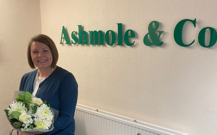 Carmarthen Partner celebrates 30 years work anniversary with Ashmole & Co