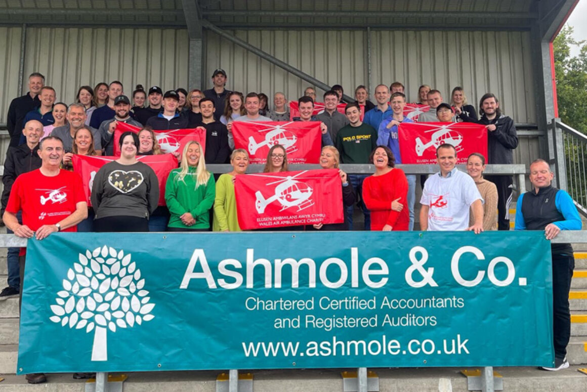 Ashmole & Co Staff Walk Up Pen Y Fan for Wales Air Ambulance