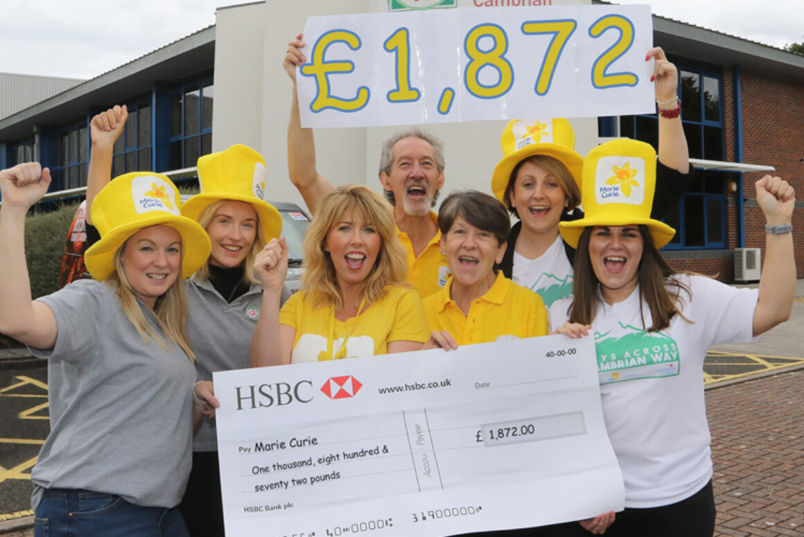 Company’s Cambrian Way Path Virtual Walk Raises £1,872 for Marie Curie
