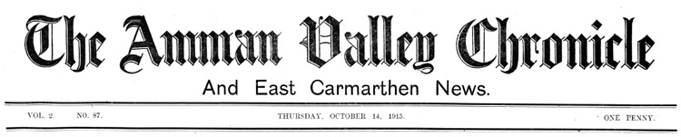 The Amman Valley Chronicle and East Carmarthen News 