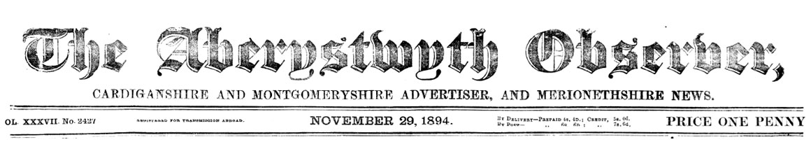 Aberystwyth Observer 1894