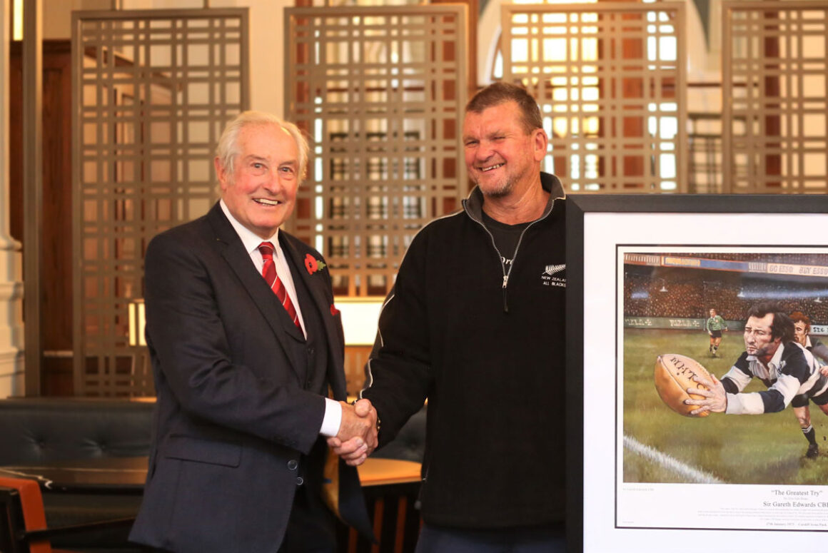 Rugby Fan Travels Over 10,000 Miles to Collect Framed Print