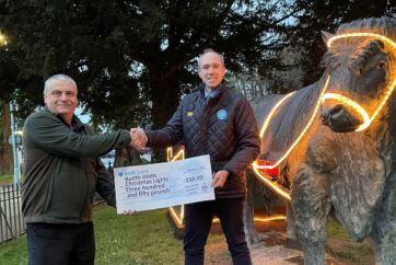 Royal Welsh Agricultural Society helps to light up Builth Wells