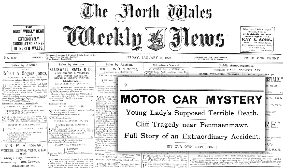 The North Wales Weekly News - Motor Car Mystery