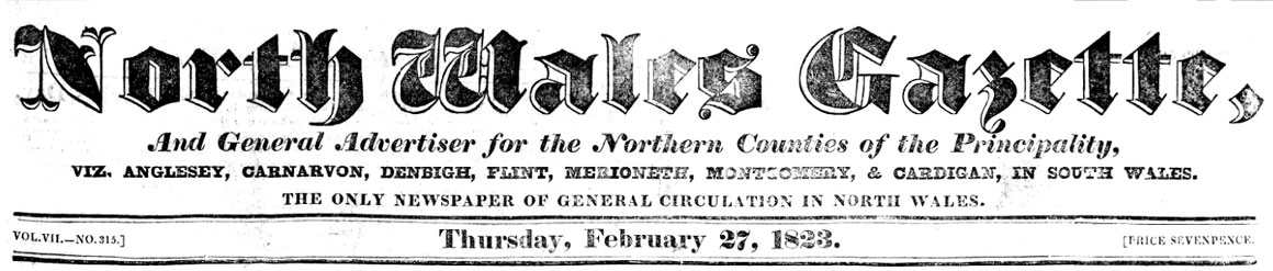 February 1823 - It’s Grim Up North