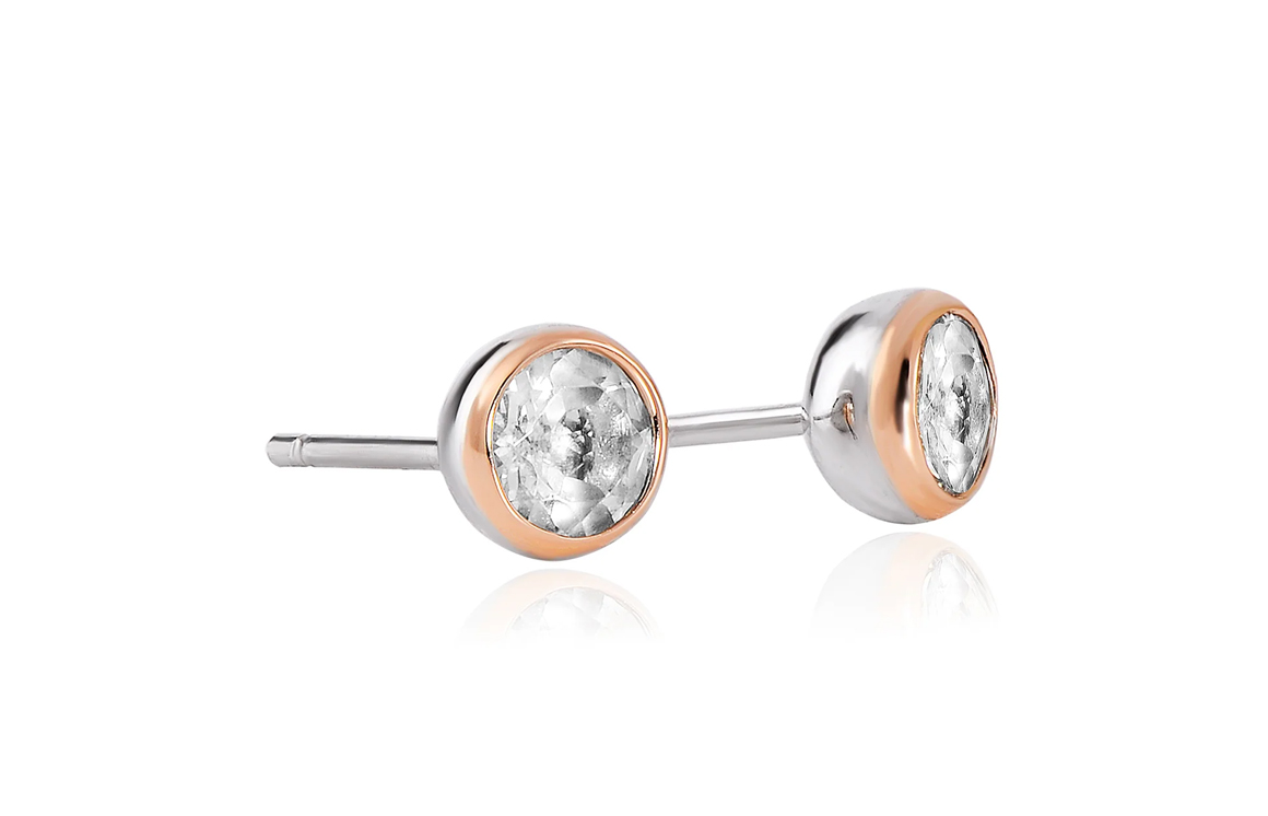 Celebration White Topaz Earrings from Clogau