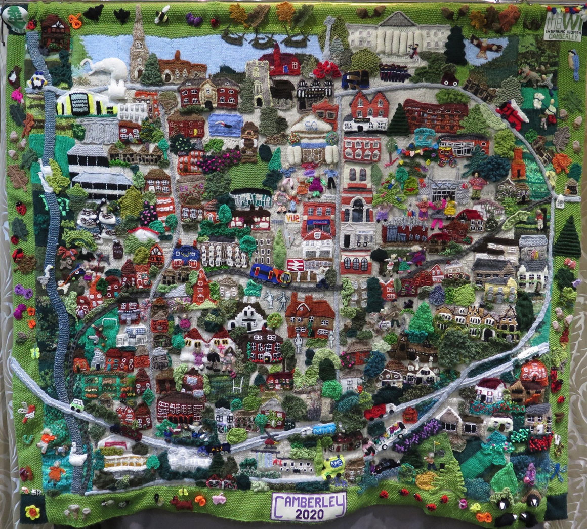 First and last chance to see wall hanging maps at Wonderwool Wales