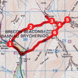 Pen y Fan Map