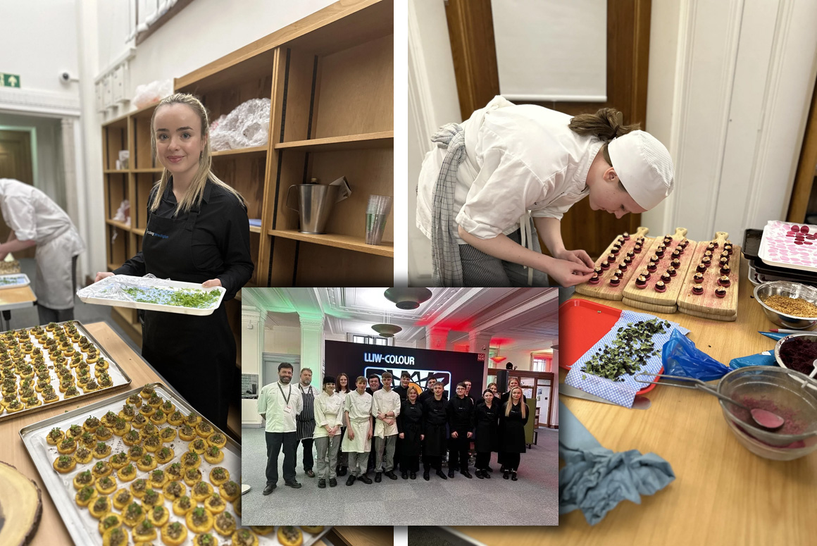 Coleg Ceredigion Catering Students