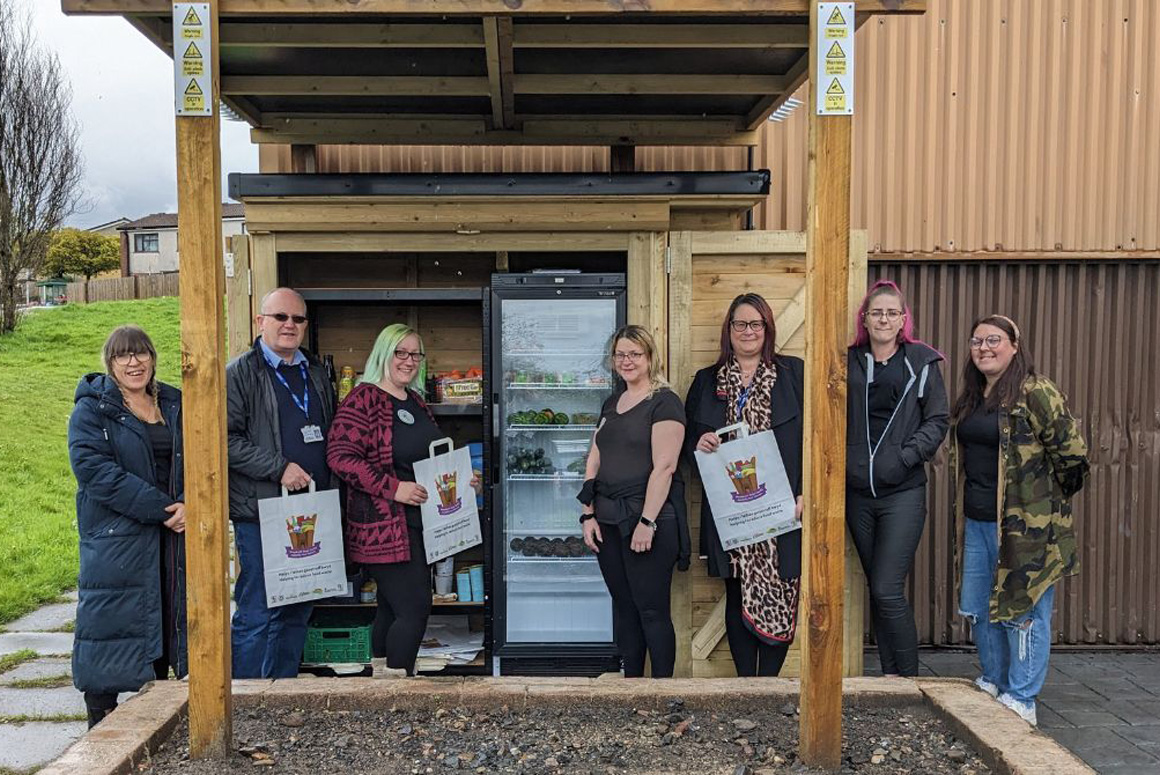 Caerphilly’s first outdoor Community Fridge officially opens
