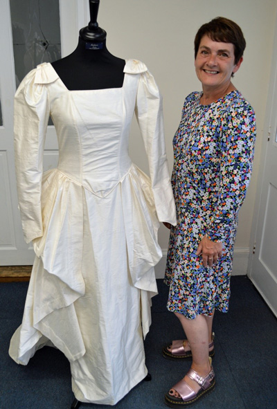 Ex-Laura Ashley seamstress reunited with wedding dress made 30 years ago