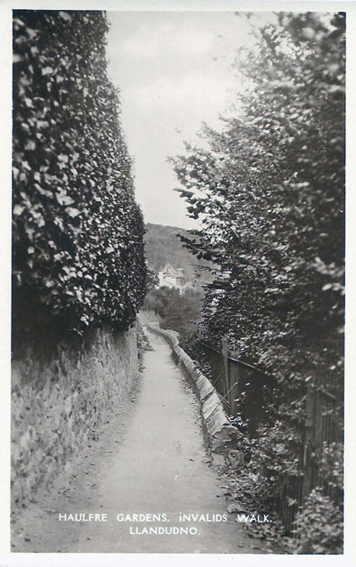 Haulfre Gardens Invalids Walk - Early postcard