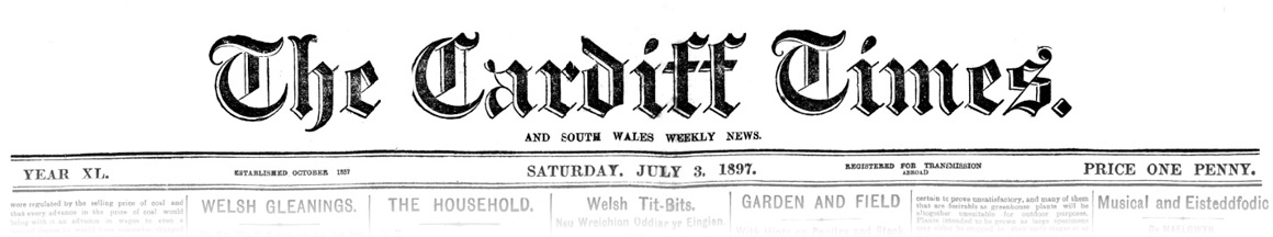 Geoff Brookes’ Welsh History – July 1897 – A Dodgy Dentist